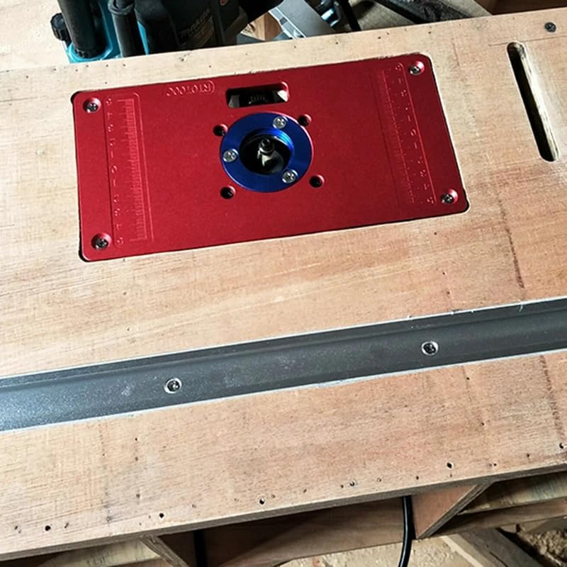 JCFANTS Store Router Table Insert Plate, Multifunctional Trimming Engraving Table (Red-new1) - Image 5
